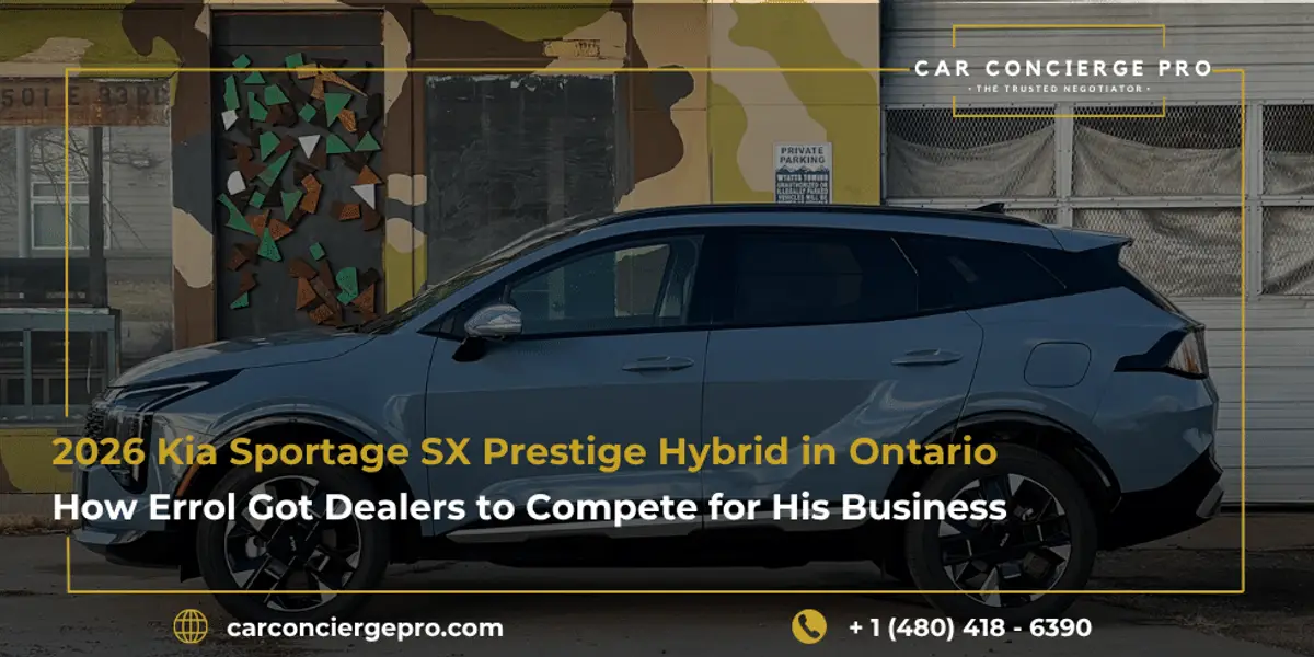2026 Kia Sportage SX Prestige Hybrid in Ontario, How Errol Got Dealers to Compete for His Business