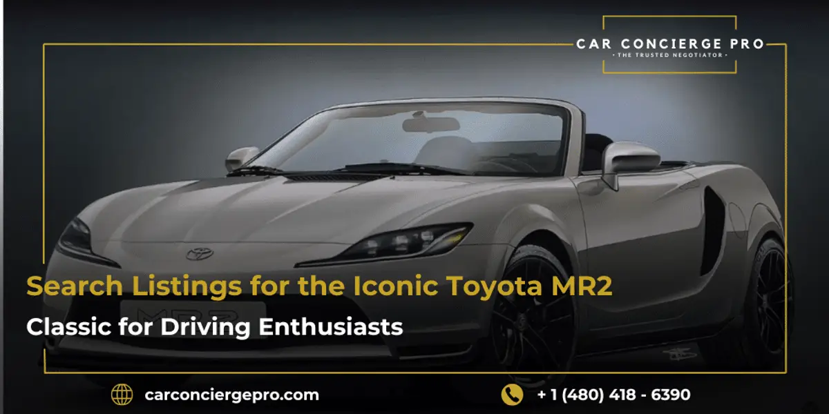 Search Listings for the Iconic Toyota MR2, a Classic for Driving Enthusiasts